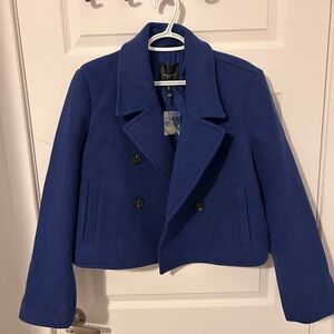 Dynamite Stylish Blue Double-Breasted Peacoat